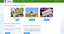 Desktop Screenshot of mywellnessregistry.com