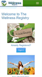 Mobile Screenshot of mywellnessregistry.com